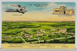 Sc Bob Jones University Greenville Unusual Films And Radio Wmuu Postcard Q12 - £11.16 GBP