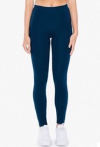 American Apparel Navy Blue Pintuck Leggings Thick Ponte Ink 2XS / 00 NEW - $13.66