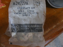 New LOT of 2  Allen Bradley Contact Kit 3-Pole  Size 0  pn# X-247278   S... - $18.99