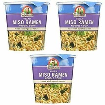Dr. Mcdougall's Vegan Miso Ramen Soup Big Cup With Noodles - Case Of 6 - 1.9 Oz. - $25.36