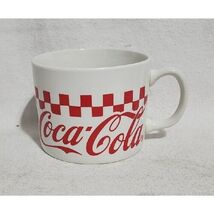 Over sized Coke Coca Cola Checkerboard Coffee/Soup Mug ~Gibson~ **Collec... - $4.95