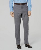 Vince Camuto Men&#39;s Slim-Fit Stretch Wrinkle-Resistant Suit Pants Grey Text-40x30 - £46.85 GBP
