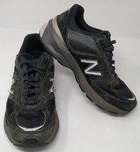New Balance 990 v5 Womens Size 8 D Running Shoes Black Silver W990BK5 - £27.37 GBP