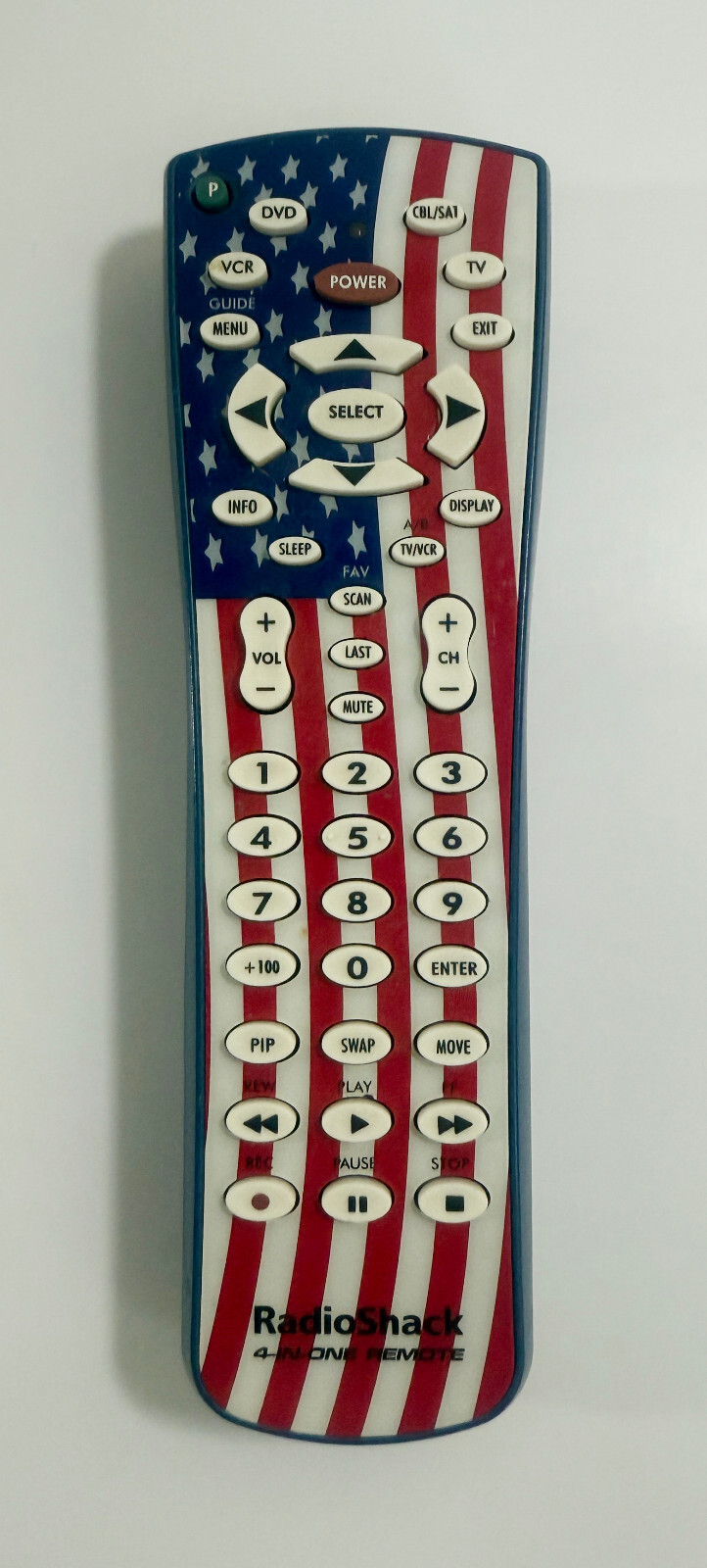 Vintage Patriotic Flag Remote Control Radio Shack 4-1 Universal Remote - $5.50