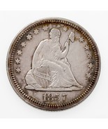 1857 25C Assis Liberty Quarts En XF État, Beau Jante Tonifiant - $2,492.17 MXN