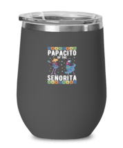Wine Tumbler Stainless Steel Insulated Funny Papacito Of the Senorita Mexican  - £26.33 GBP