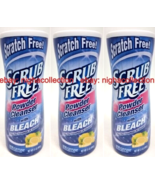 LOT 3 ScratchFree Scrub Free Powder Cleanser w/ Bleach Lemon Scent 21ozE... - $481.90 MXN