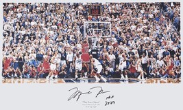 Michael Jordan Autographed &quot;Hof 2009&quot; &quot;Last Shot&quot; 36&quot; X 22&quot; Lithograph Uda Le 66 - £17,597.47 GBP