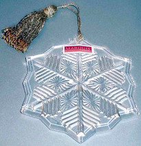 Waterford Marquis Crystal Snowflake Christmas Ornament 2014 Undated #165041 New - $24.65
