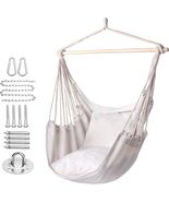 Y- STOP Hammock Chair Hanging Rope Swing, Max 330 Lbs, 2 Cushions Includ... - $59.39