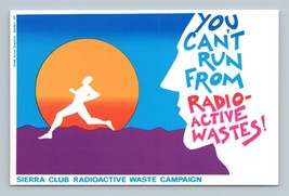 Political Comic Sierra Club Cant Run From Radioactive Waste Chrome Postcard Q12 - $3.91