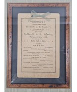antique 7th US Calvary 16th US Infantry Football Smoker Invitation menu ... - $2,352.09 MXN