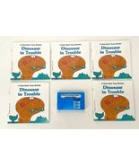 Dinosaur In Trouble - 5 Books &amp; 1 Cassette - Read Along  - Vtg  - €15,89 EUR
