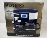 West Bend 55109 Black 3-in-1 Coffee Center NiB Black Stainless Steel - $84.15