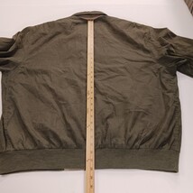 Faconnable Jacket Men's Green Full Zip Bomber Jacket Water Resistant Sz LL (2XL) image 6