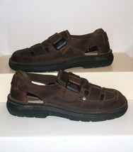 SKECHERS Men&#39;s Dark Brown Leather Dress / Casual Shoes Sandals Size 10 US/ 43 EU - £11.99 GBP