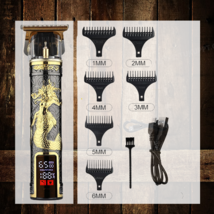 Professional Electric Shaver for Men Beard Trimmer for Men (3D Medusa Bl... - £22.49 GBP
