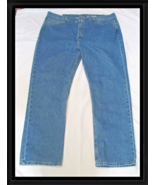 George Men&#39;s Denim Jeans Regular Fit Straight Leg 44x32 NEW - $14.84