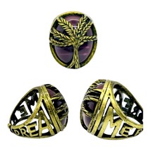 Yellow GP Unisex Cocktail Ring Dreamer Tree of Life Statement Jewelry Bu... - $9.89
