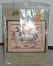 CANDAMAR SOMETHING SPECIAL NEEDLEPOINT KIT FALL CANADIAN GEESE 30571 - $28.04