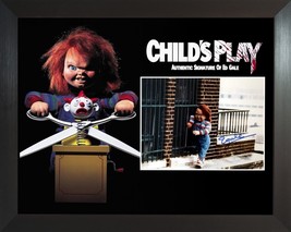 Ed Gale Chucky Childs Play Actor Custom Framed Signed Autograph Photo COA - £123.16 GBP
