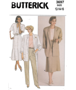 Vintage Butterick 3697 Misses Jacket , Skirt, &amp; Pants size 12-14-16  - £4.70 GBP