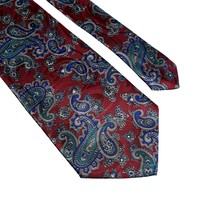 Manhattan Mens Necktie Tie Designer Vintage Accessory Work Dad Gift Paisley - £18.47 GBP