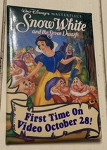 Snow White And The Seven Dwarfs Promotional Movie Pin Vtg Disney Masterp... - £7.84 GBP