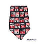 Museum Artifacts Mens Black Red Gray Dad&#39;s Tie Silk Neck Tie Necktie Fat... - $11.87