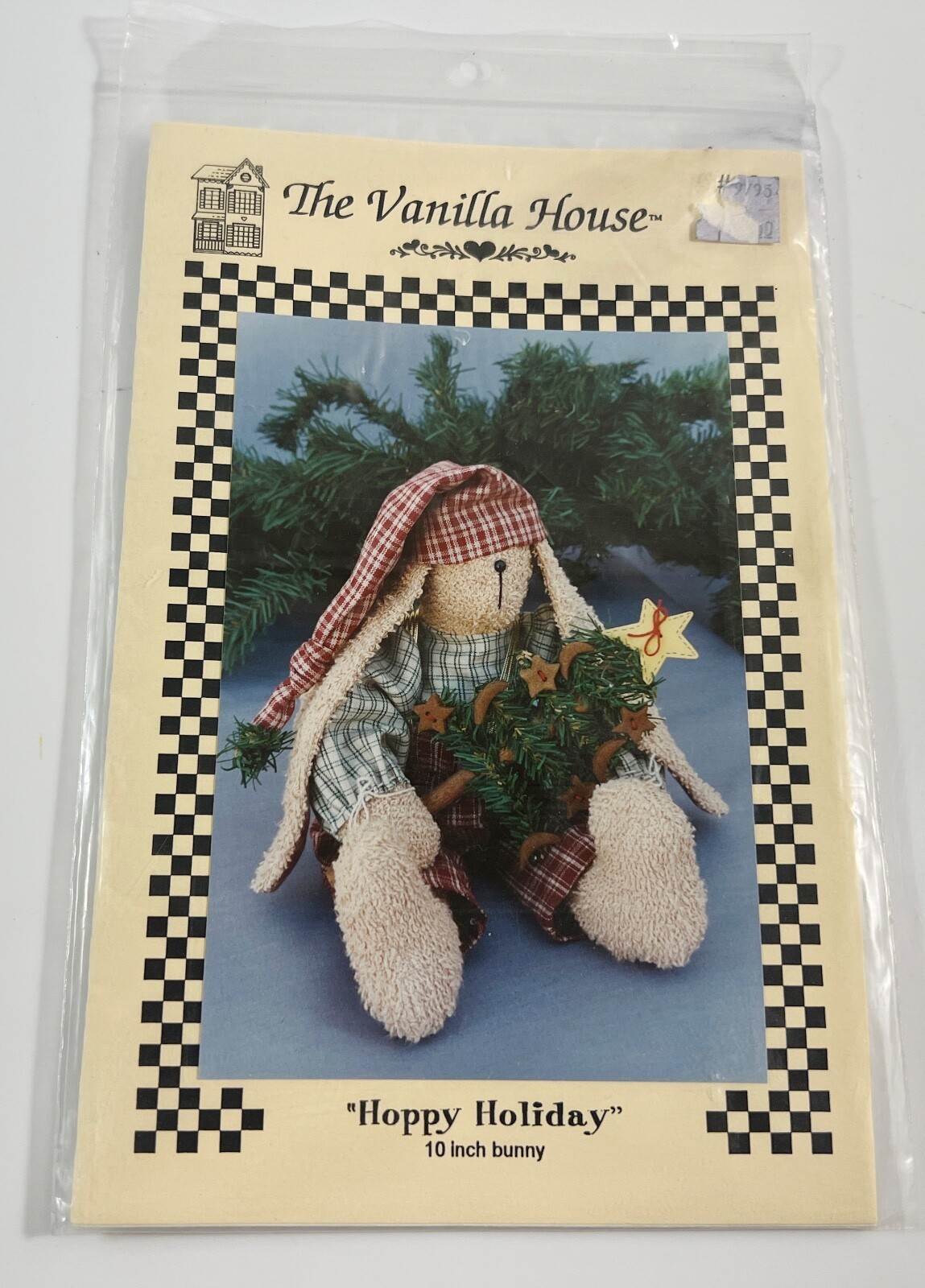 The Vanilla House Happy Holiday 10&quot; Bunny Pattern By Barbara Brunson - $9.89