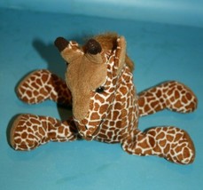 Russ Berrie Gandi Giraffe 10&quot; Plush Bean Bag Zoo Beanies Soft Toy Stuffed Animal - £9.31 GBP