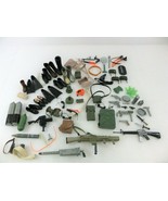GI Joe Accessory Lot Backpack Field Phone Boots Guns Daggers Spools Vtg - £75.63 GBP