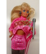 Vintage Barbie Rocker Blonde 1986 Dancing Action Barbie Original Outfit ... - £17.77 GBP