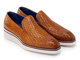 Paul Parkman Mens Shoes Brown Leather Upper Oxford Style Handmade 186-WN... - $348.99