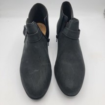 NEW Black Leather Clarks Boots | Sz 10, Zip Up Heels, Womens  - £39.01 GBP