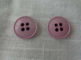 Lavender/Pink 4 hole Buttons Vintage (#3731) - $8.99