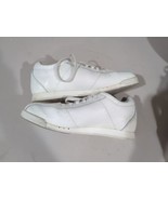 Comfortable Classic BOWLING Shoe Non Marking Outsole White Leather Maroo... - €21,17 EUR