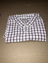 J Crew Shirt Mens XL Slim Fit Button Down Purple Check Plaid Long Sleeve... - $14.84