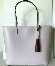 New Kate Spade Karla Wright Place Tote with tassel Plum Dawn / Rioja / Dust bag - £90.64 GBP