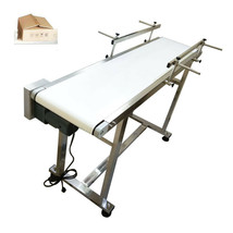 TECHTONGDA 1 PC 53&quot;Length 11.8&quot;Width PVC Packing Conveyor Transfer Machi... - $543.51