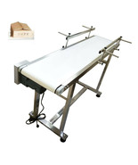 TECHTONGDA 1 PC 53&quot;Length 11.8&quot;Width PVC Packing Conveyor Transfer Machi... - $543.51