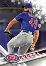 2017 Topps Holiday Snowflake #HMW17 Jake Arrieta Chicago Cubs - £0.70 GBP