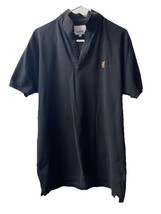 Burberry London Polo Shirt Mens 4X Fits like a XXL Black Logo Short Sleeve - $39.55