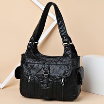 Women Fashion High Quality PU Leather Handbag Female Retro Shoulder Bags Designe - £49.49 GBP