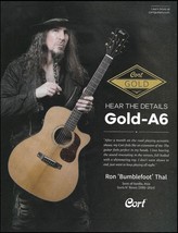 Guns n&#39; Roses Ron Bumblefoot Thal 2022 Cort Gold-A6 Series Acoustic guitar ad - £3.35 GBP