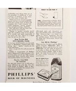 1934 Phillips Milk of Magnesia Heartburn Advertisement Medical Ephemera  - £15.62 GBP