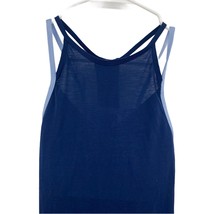 NWT Nike Women&#39;s Blue Draped T-Back Training Tank Top Size XS Workout Gym - £27.24 GBP