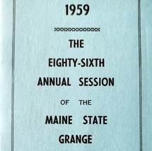 1959 86th Annual Maine State Grange Session Booklet Portland City Hall E85G - $29.99