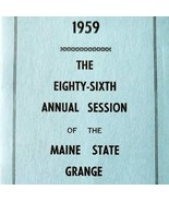1959 86th Annual Maine State Grange Session Booklet Portland City Hall E85G - $560.63 MXN