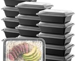 15-Pack Reusable Meal Prep Containers Microwave Safe Food Storage Contai... - $20.99